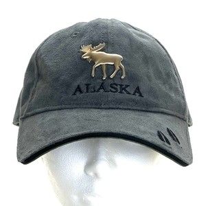 Alaska Moose Ball Cap Rugged Wear Moose Emblem And Paw Prints New